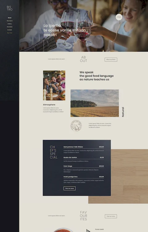 Exemplo Site Bistrô