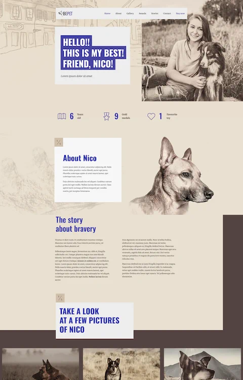 Exemplo Site Pet Shop
